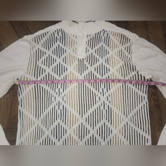 Steve Harvey Celebrity Edition Sweater Sz XL Off White Button Neck - Picture 7 of 12